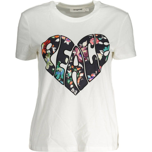 Desigual White Cotton Women's Top Desigual