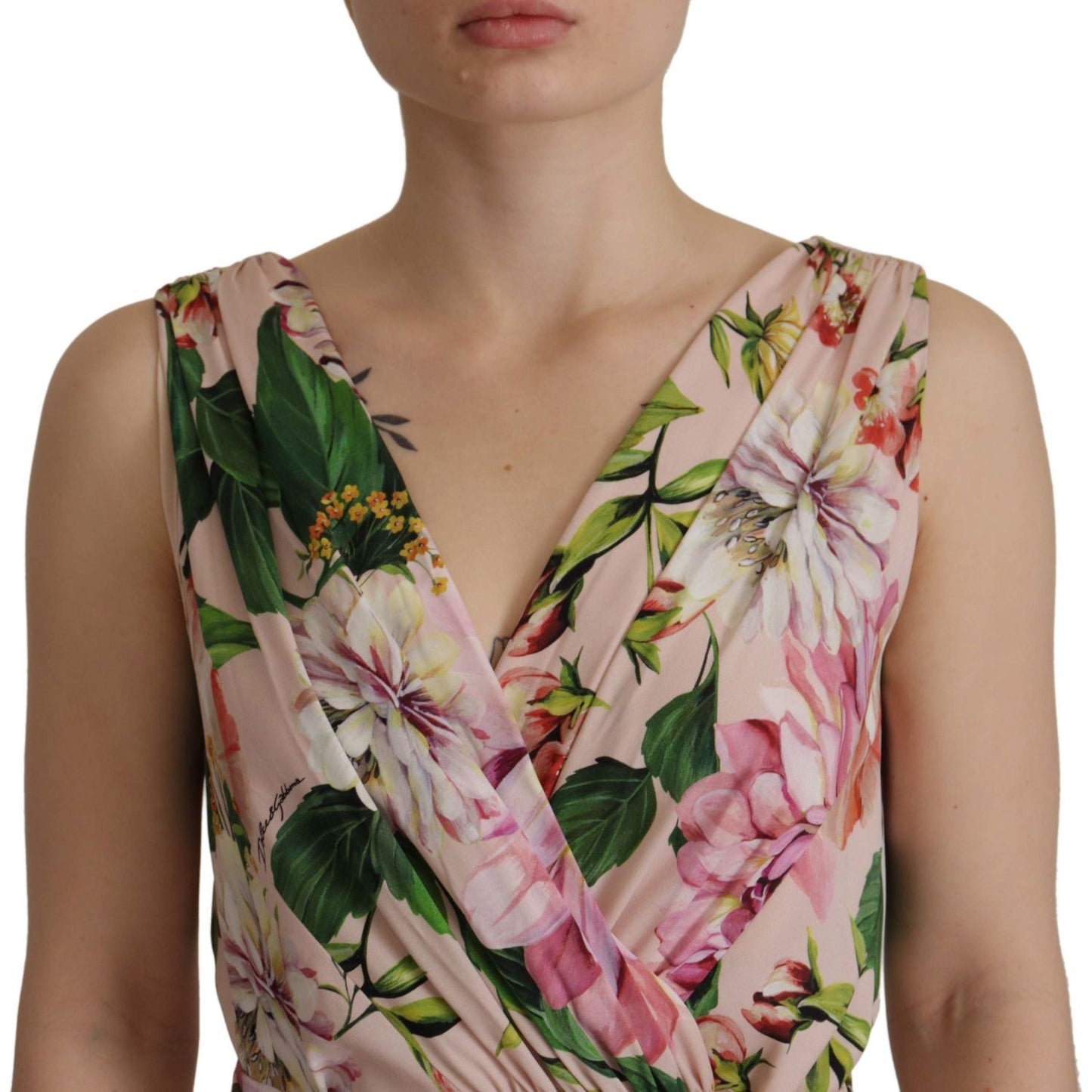 Dolce & Gabbana Elegant Floral Silk Wrap Dress Dolce & Gabbana