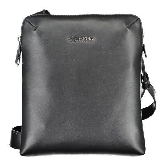 Calvin Klein Sleek Black Shoulder Bag with Recycled Materials Calvin Klein