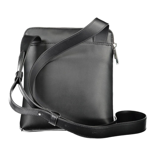 Calvin Klein Sleek Black Shoulder Bag with Recycled Materials Calvin Klein