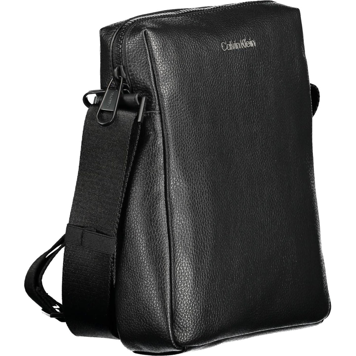 Calvin Klein Sleek Black Eco-Conscious Shoulder Bag Calvin Klein