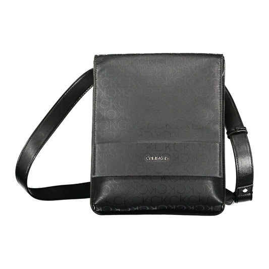 Calvin Klein Sleek Black Shoulder Bag with Contrasting Details Calvin Klein