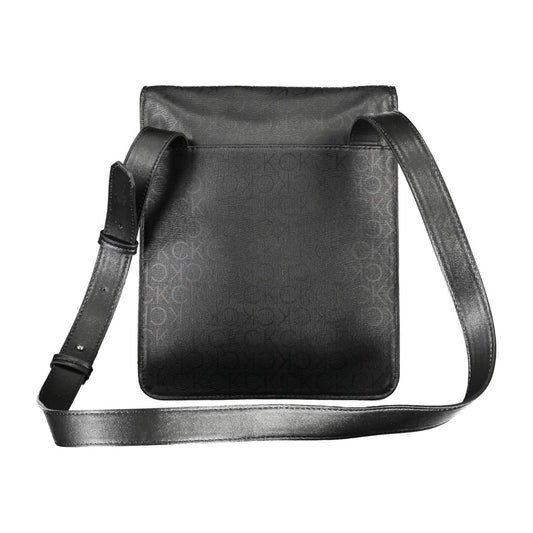 Calvin Klein Sleek Black Shoulder Bag with Contrasting Details Calvin Klein