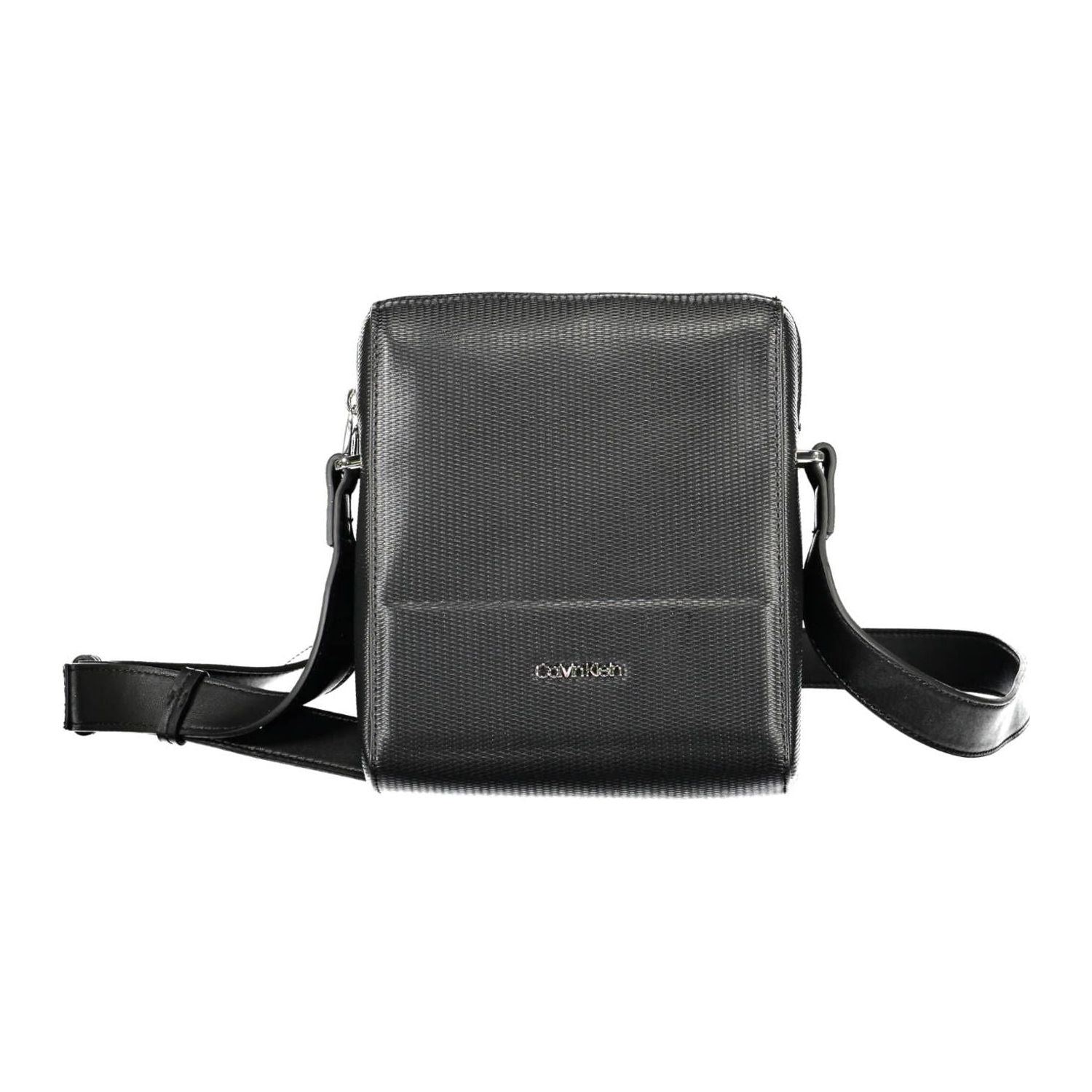 Front view with bag zipped and handles upright.