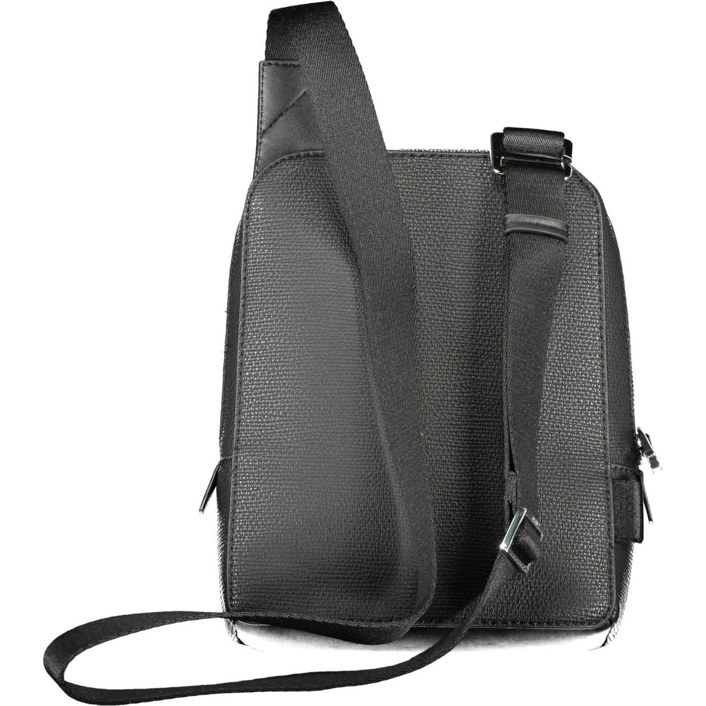 Calvin Klein Sleek Black Shoulder Bag with Contrasting Details Calvin Klein