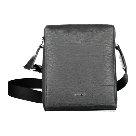 Calvin Klein Eco-Chic Black Shoulder Bag with Contrasting Accents Calvin Klein