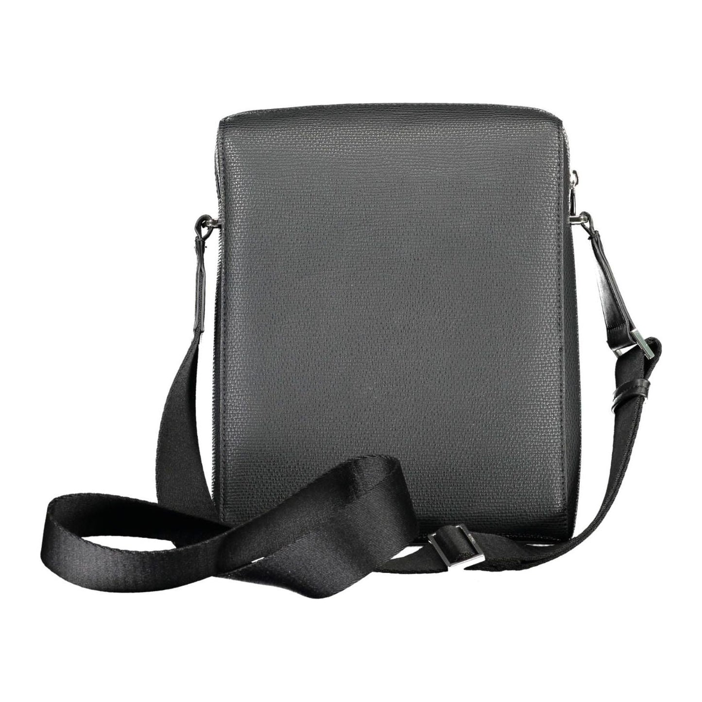 Calvin Klein Eco-Chic Black Shoulder Bag with Contrasting Accents Calvin Klein