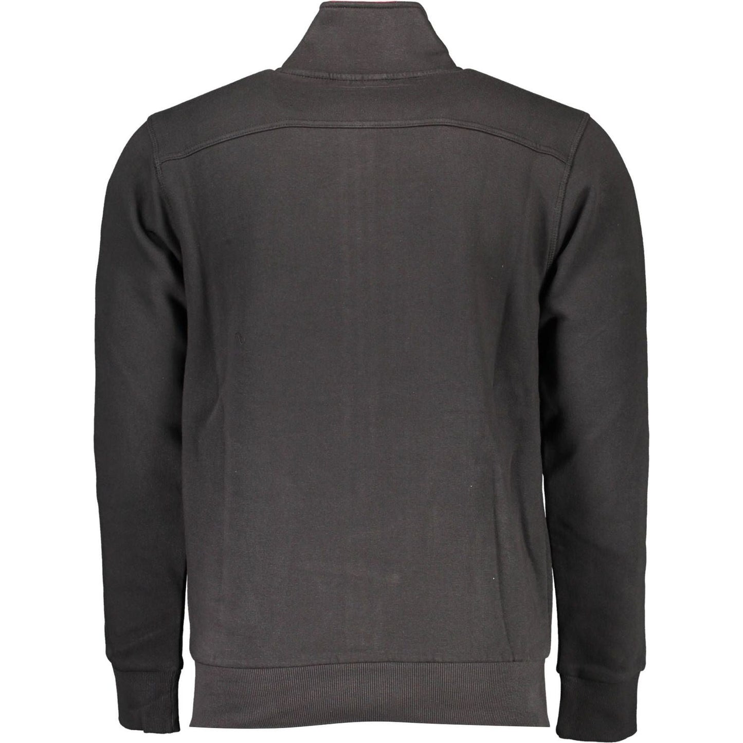 U.S. Grand Polo Elegant Long-Sleeved Zip Polo Sweatshirt U.S. Grand Polo