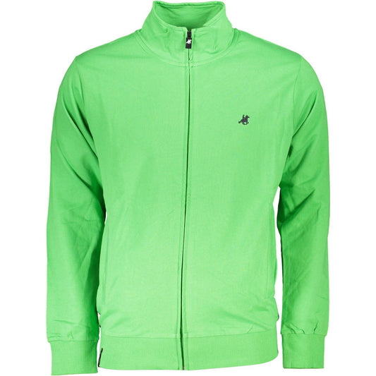 U.S. Grand Polo Green High Collar Embroidered Sweatshirt U.S. Grand Polo