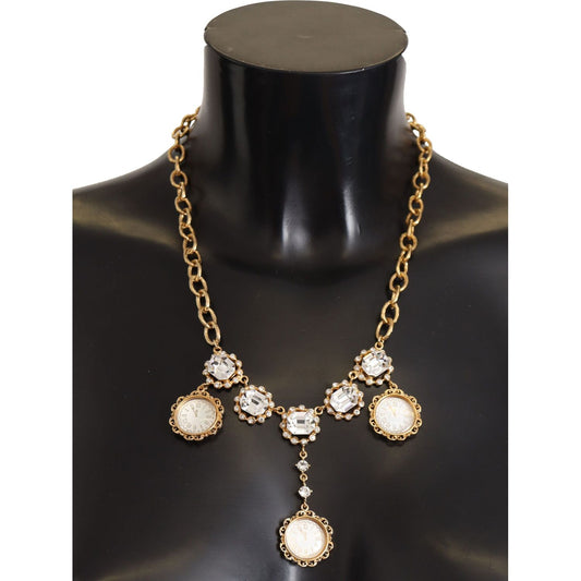 Dolce & Gabbana Elegant Timekeeper Statement Necklace Dolce & Gabbana