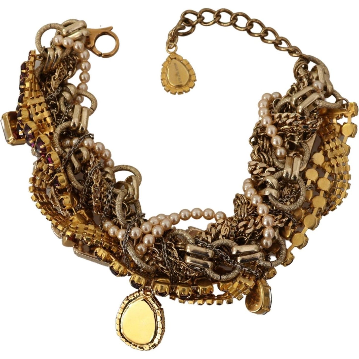 Dolce & Gabbana Sicilian Sparkle Gold-Tone Statement Necklace WOMAN NECKLACE Dolce & Gabbana