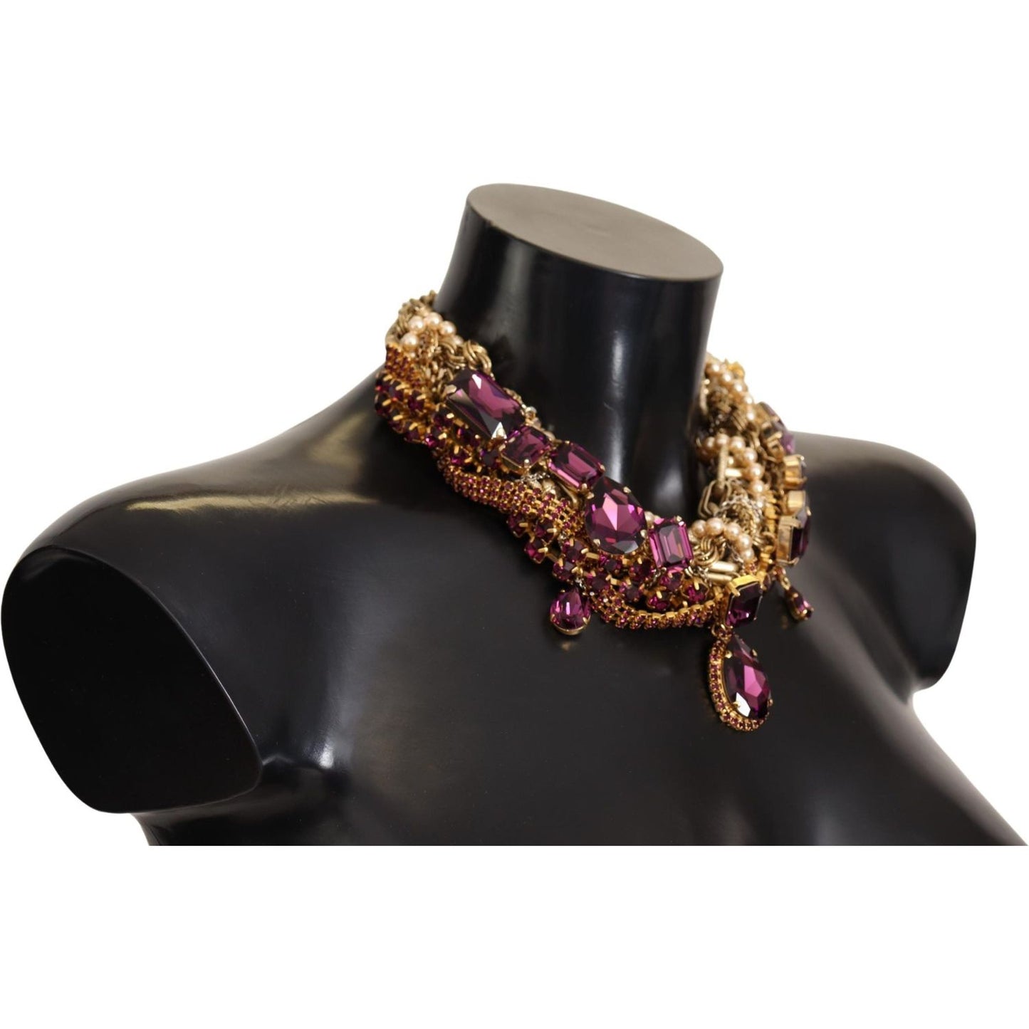 Dolce & Gabbana Sicilian Sparkle Gold-Tone Statement Necklace WOMAN NECKLACE Dolce & Gabbana