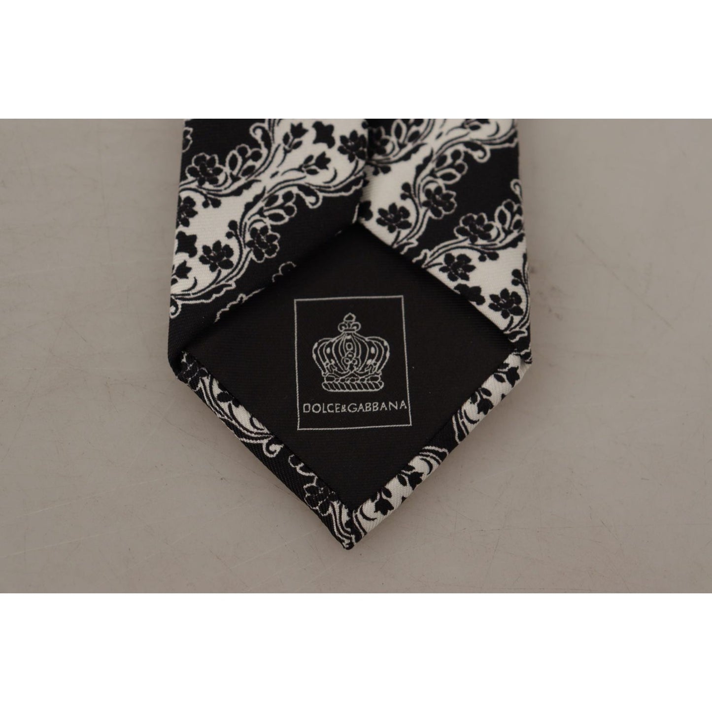 Dolce & Gabbana Elegant Floral Print Silk Bow Tie Dolce & Gabbana