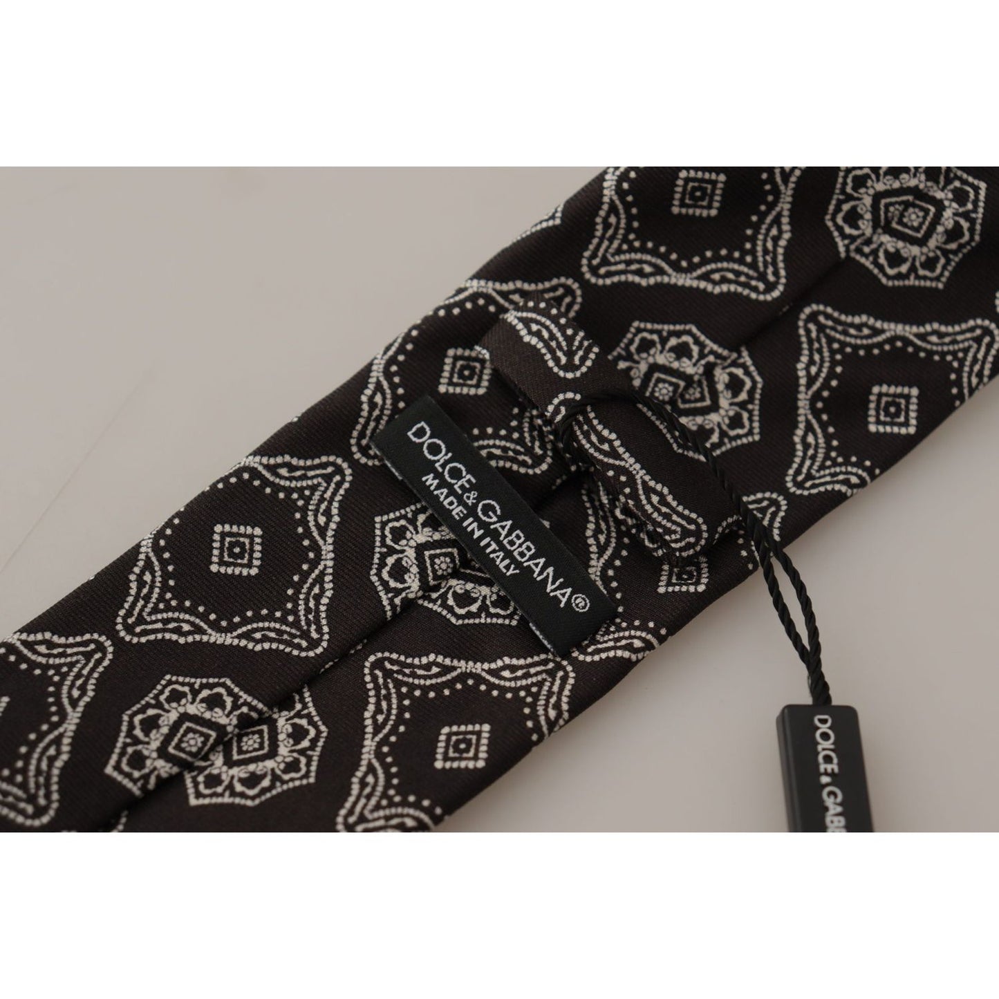 Dolce & Gabbana Elegant Silk Geometric Bow Tie Dolce & Gabbana