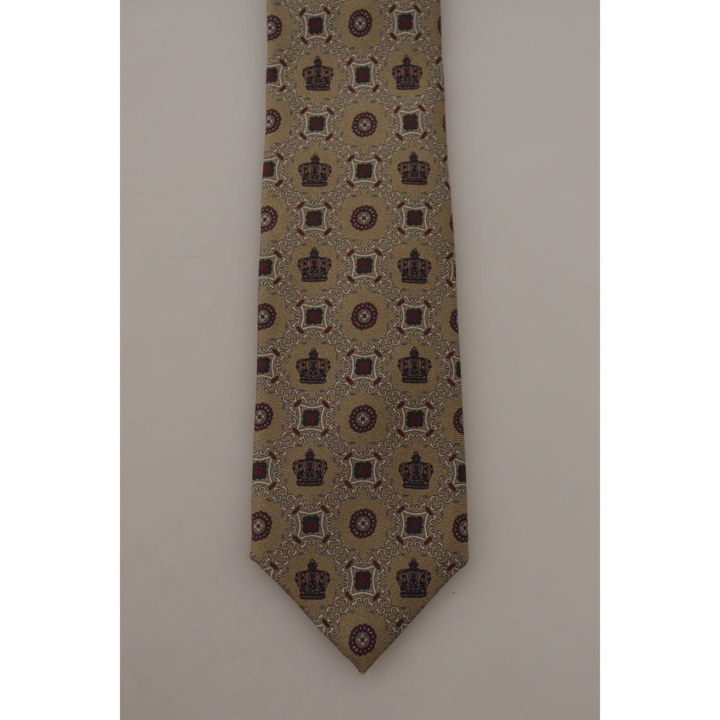 Dolce & Gabbana Elegant Silk Beige Necktie Dolce & Gabbana