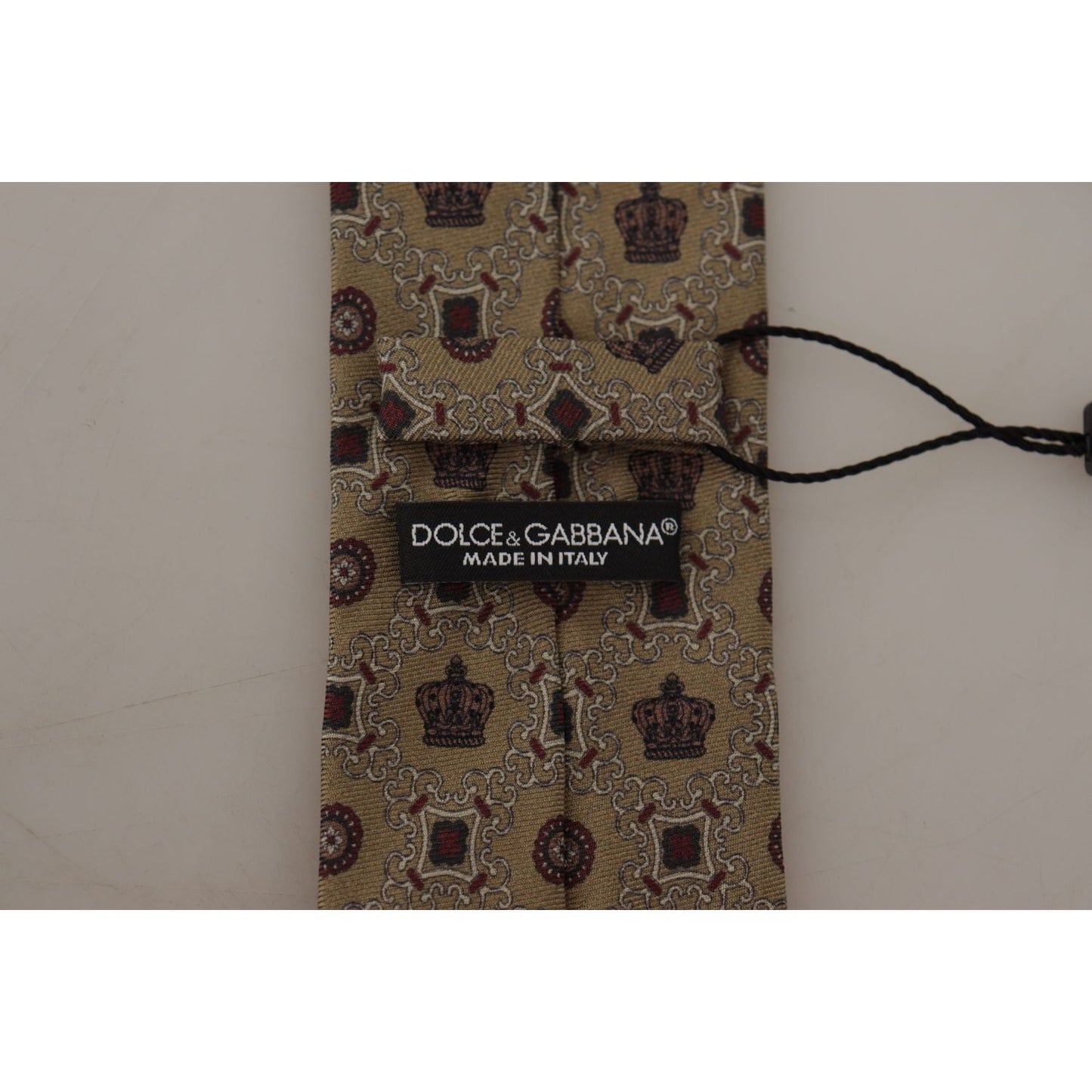 Dolce & Gabbana Elegant Silk Beige Necktie Dolce & Gabbana