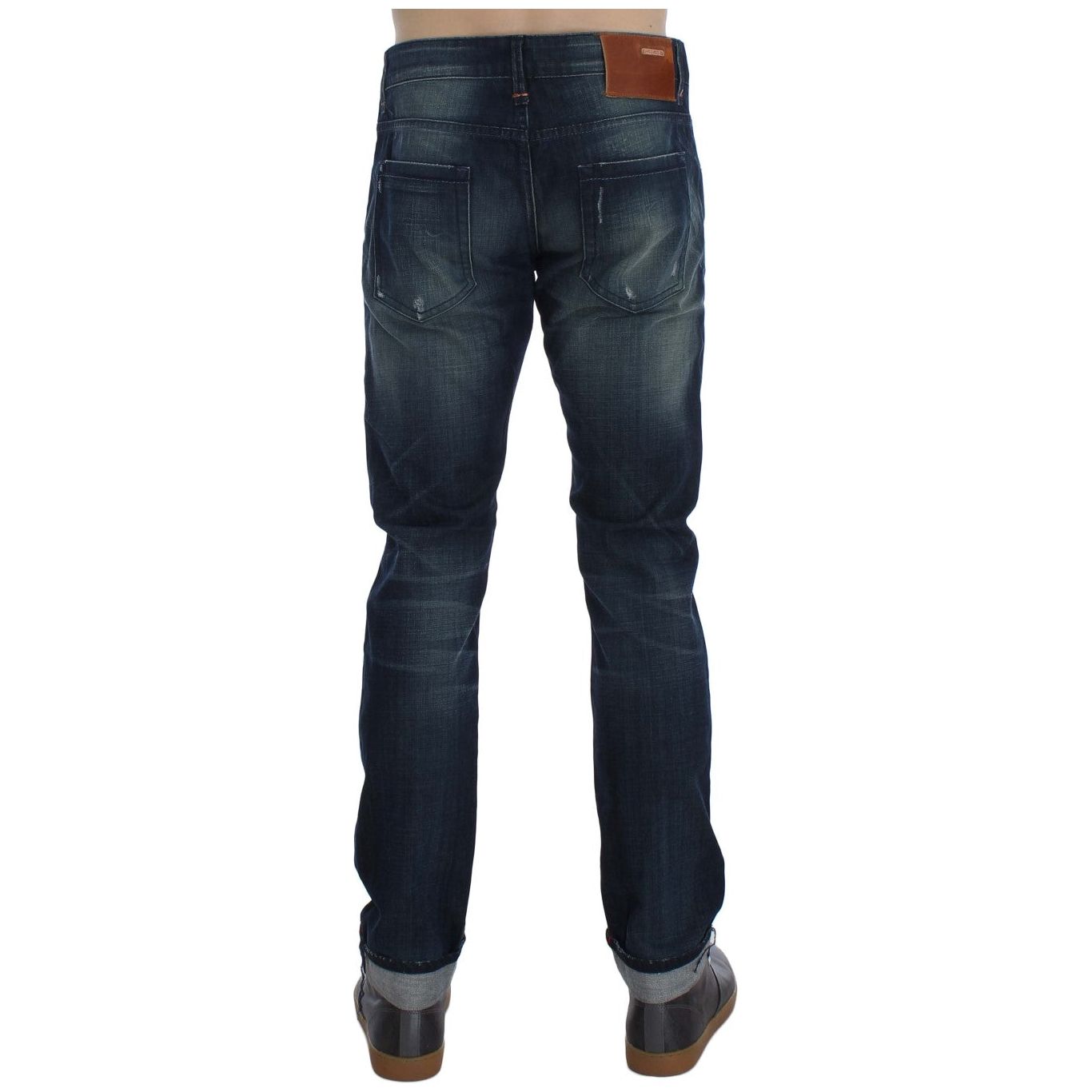 Acht Sleek Slim Fit Italian Denim Jeans Acht