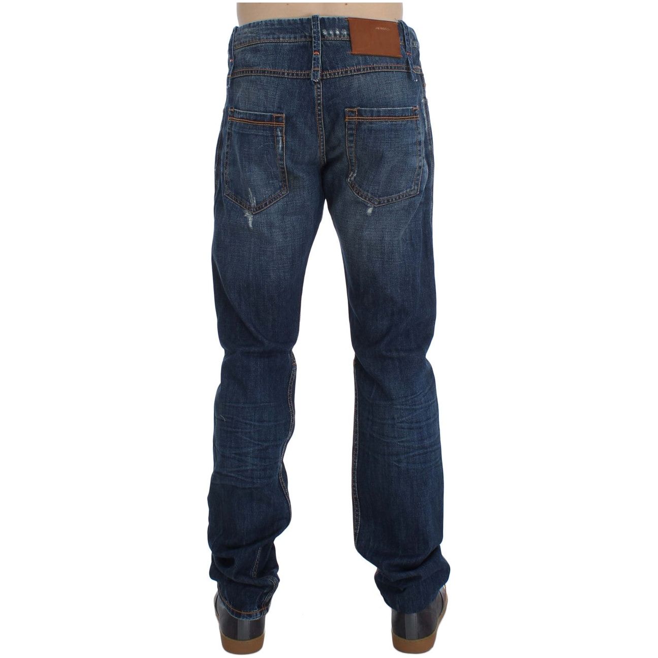 Acht Chic Slim Fit Blue Wash Italian Jeans Acht