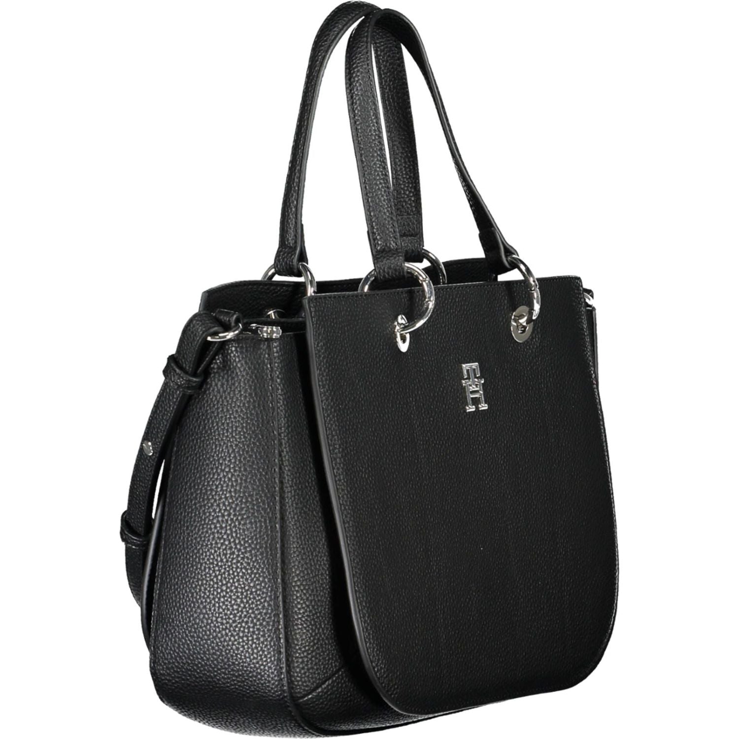 Tommy Hilfiger Black Polyethylene Women Handbag