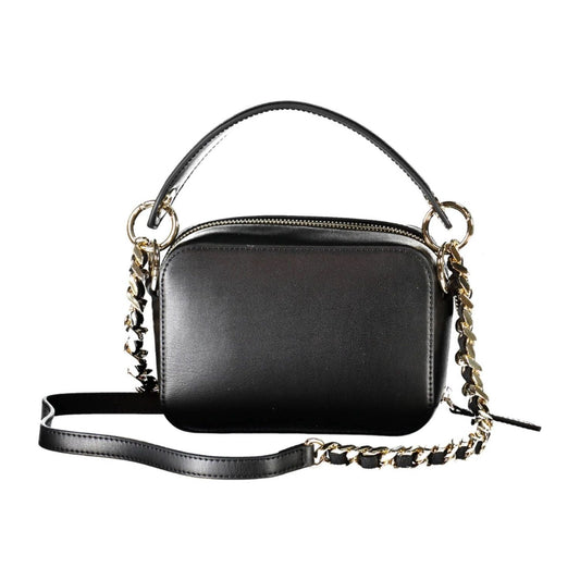 Tommy Hilfiger Elegant Black Chain Strap Handbag Tommy Hilfiger