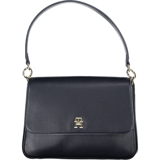 Tommy Hilfiger Elegant Blue Shoulder Bag with Contrasting Details Tommy Hilfiger