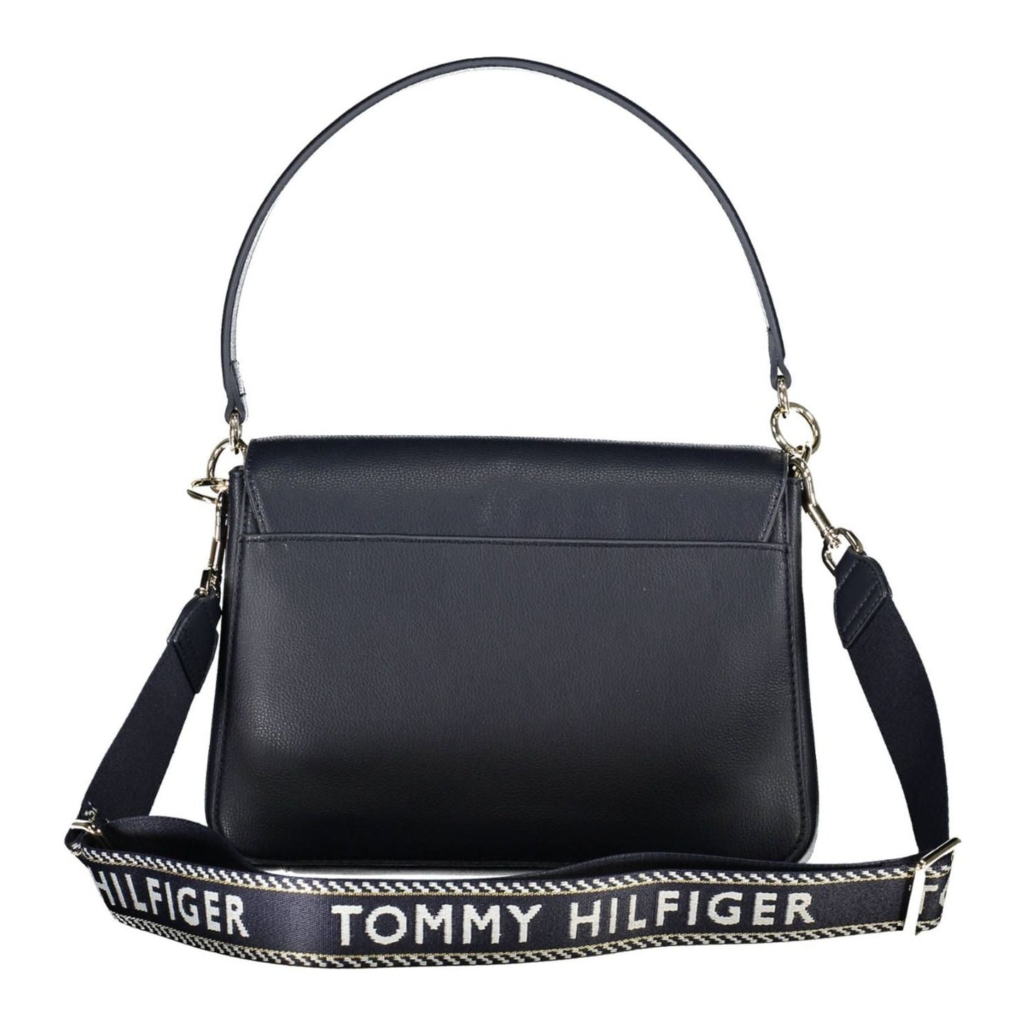 Tommy Hilfiger Elegant Blue Shoulder Bag with Contrasting Details Tommy Hilfiger