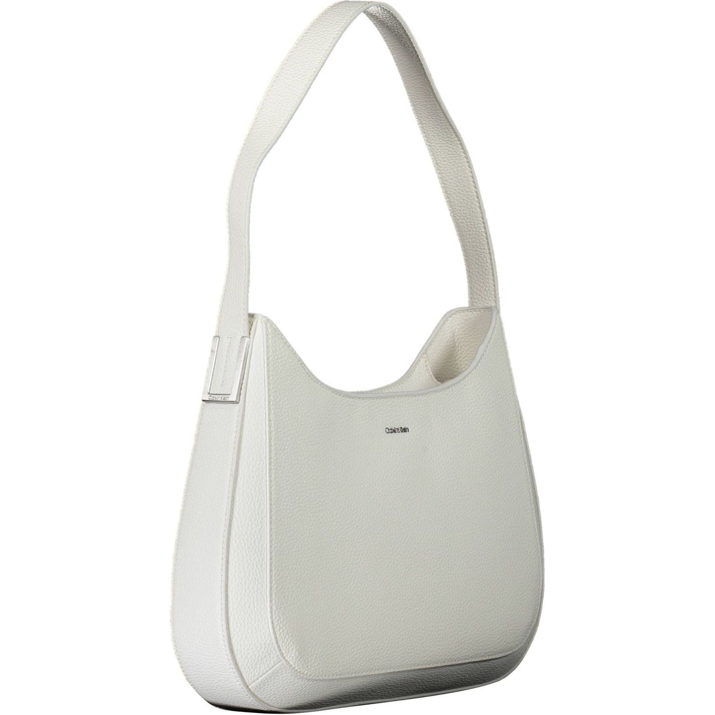 Calvin Klein Chic White Shoulder Bag with Contrasting Details Calvin Klein