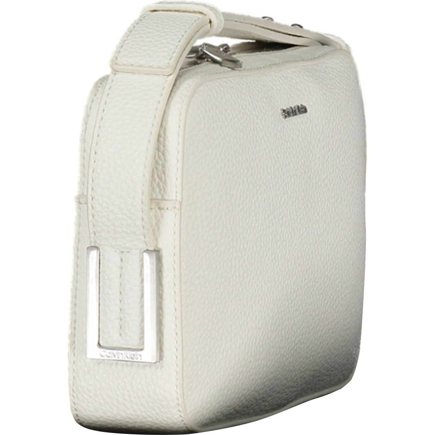 Calvin Klein Elegant White Shoulder Bag with Logo Detail Calvin Klein