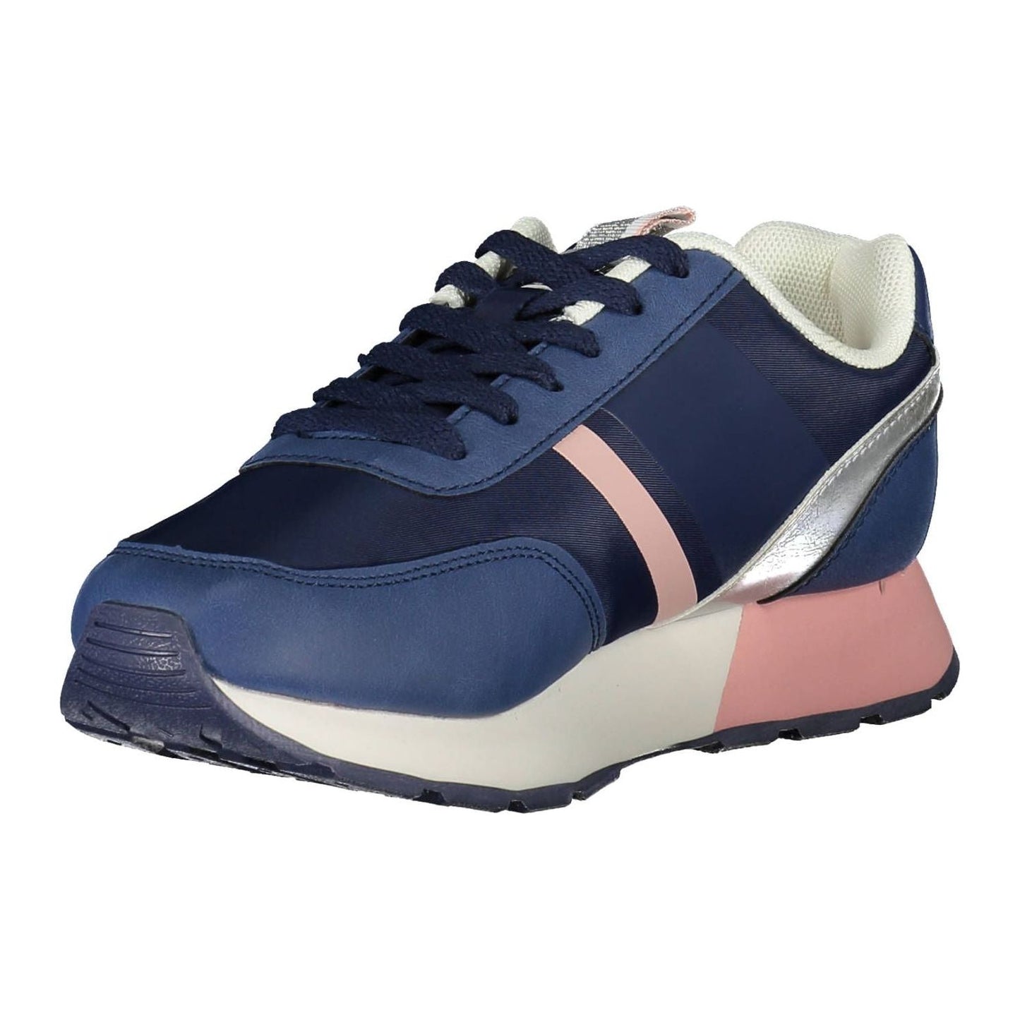 U.S. POLO ASSN. Chic Blue Lace-Up Sneakers with Logo Accent U.S. POLO ASSN.