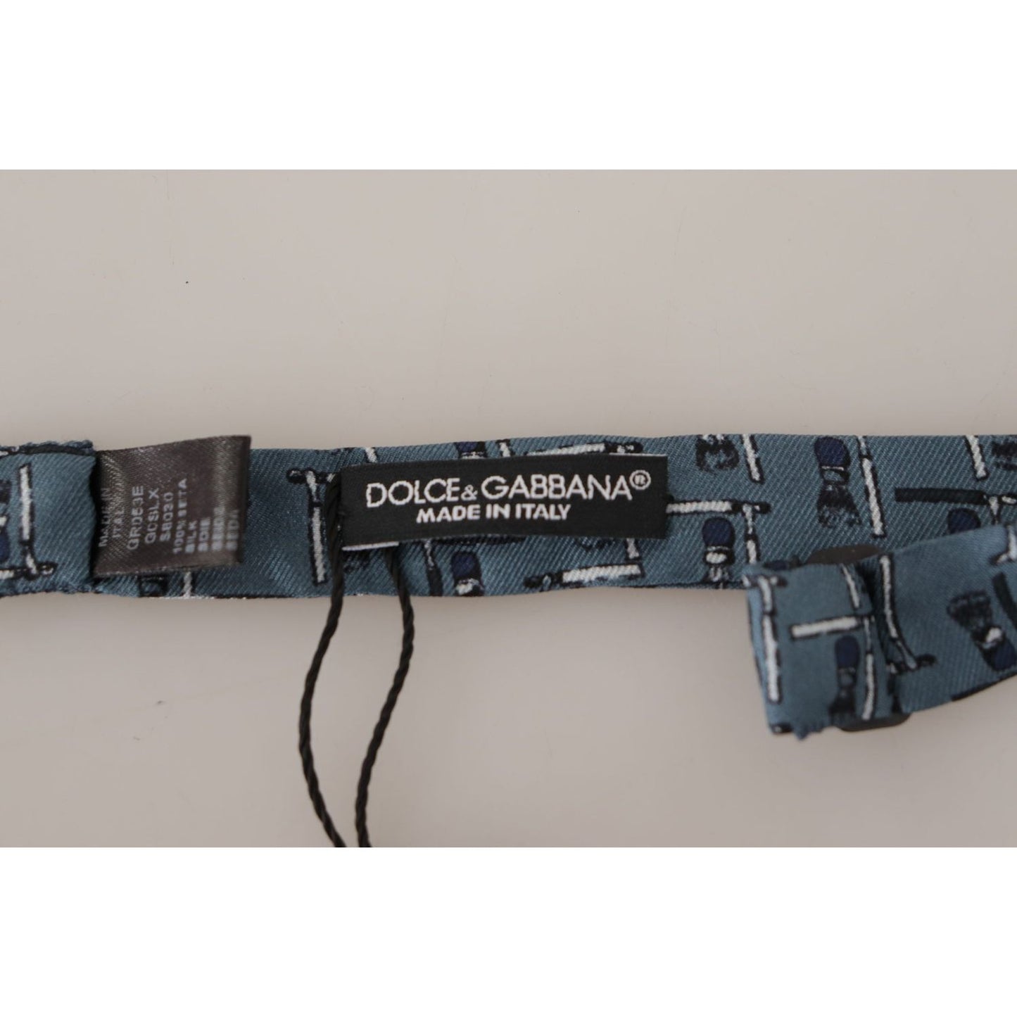 Dolce & Gabbana Elegant Silk Blue Bow Tie Dolce & Gabbana