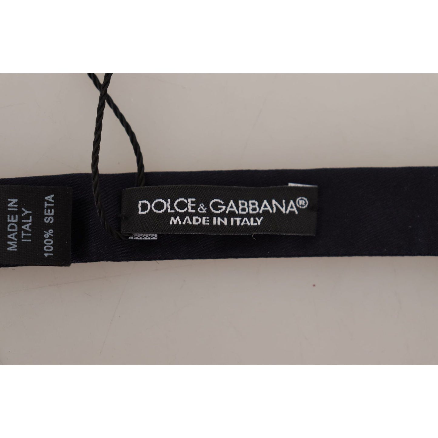 Dolce & Gabbana Elegant Blue Silk Bow Tie Dolce & Gabbana