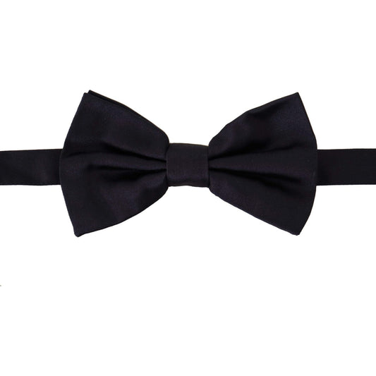 Dolce & Gabbana Elegant Blue Silk Bow Tie Dolce & Gabbana