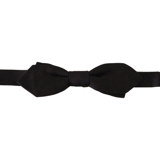 Dolce & Gabbana Elegant Black Silk Bow Tie Dolce & Gabbana