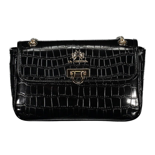 La Martina Elegant Chain Shoulder Bag with Contrasting Accents La Martina