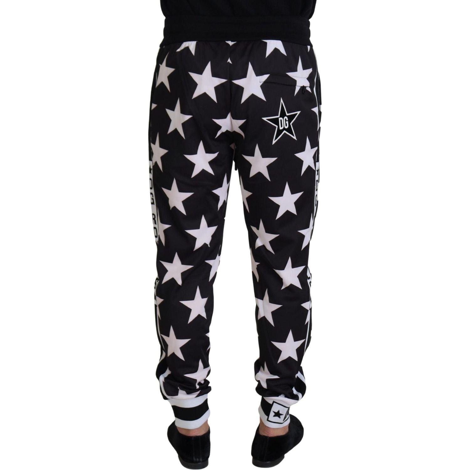 Dolce & Gabbana Star Print Casual Sweatpants with Logo Detail