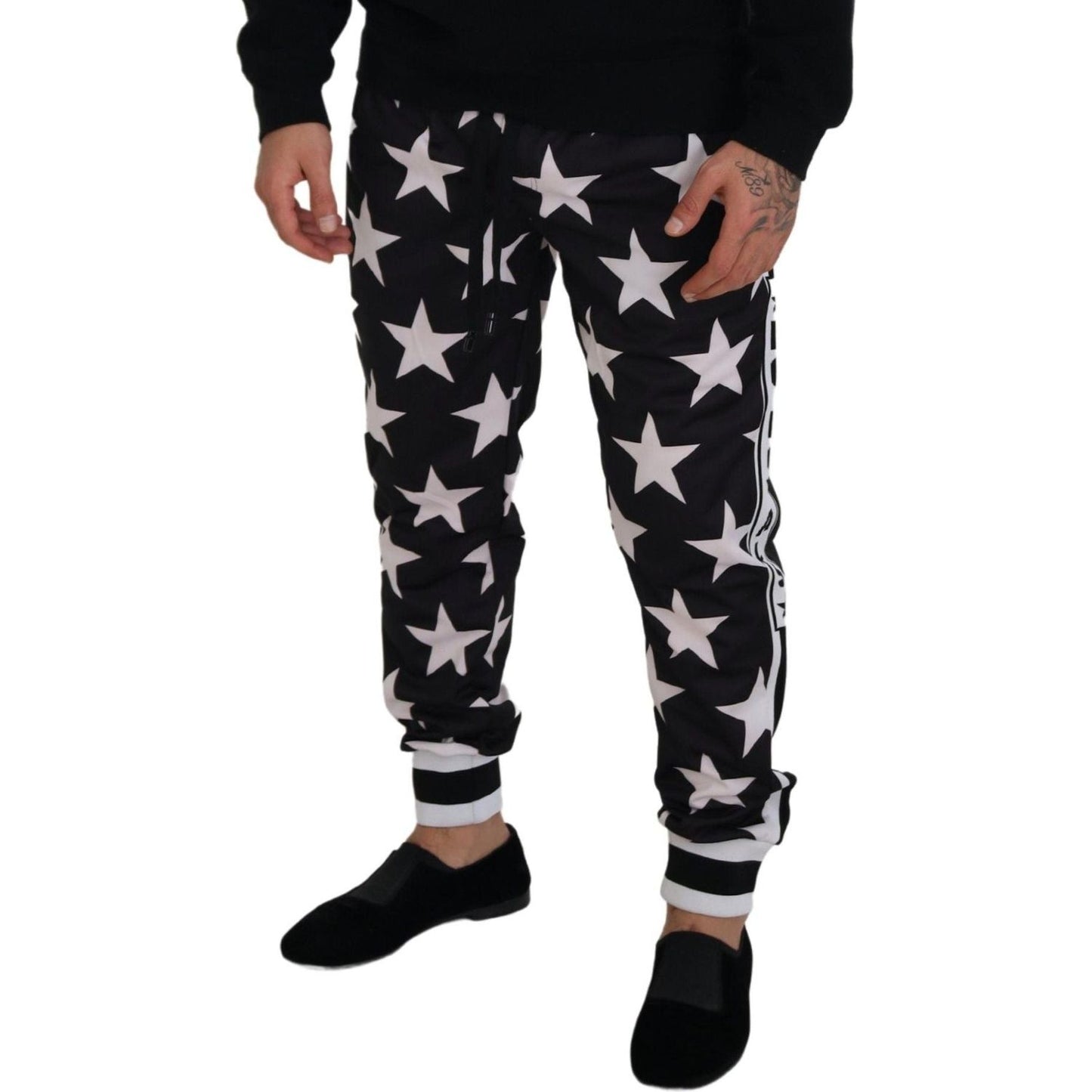 Dolce & Gabbana Star Print Casual Sweatpants with Logo Detail Dolce & Gabbana