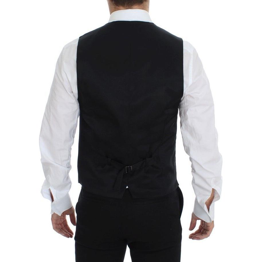 Dolce & Gabbana Elegant Gray Wool Formal Vest Dolce & Gabbana