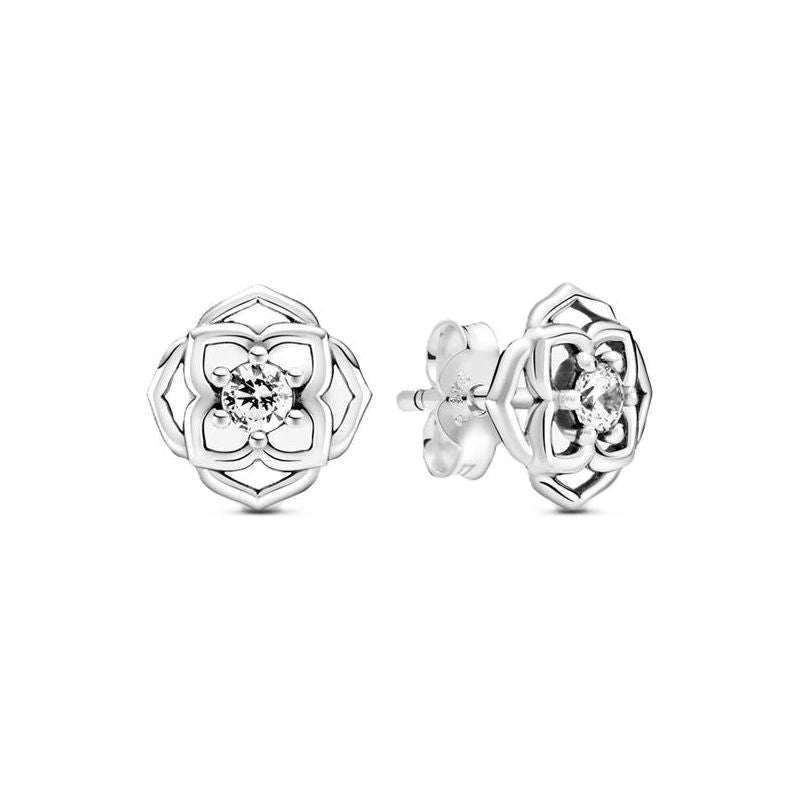 PANDORA JEWELS Mod. ROSE PETALS EARRINGS DESIGNER FASHION JEWELLERY PANDORA