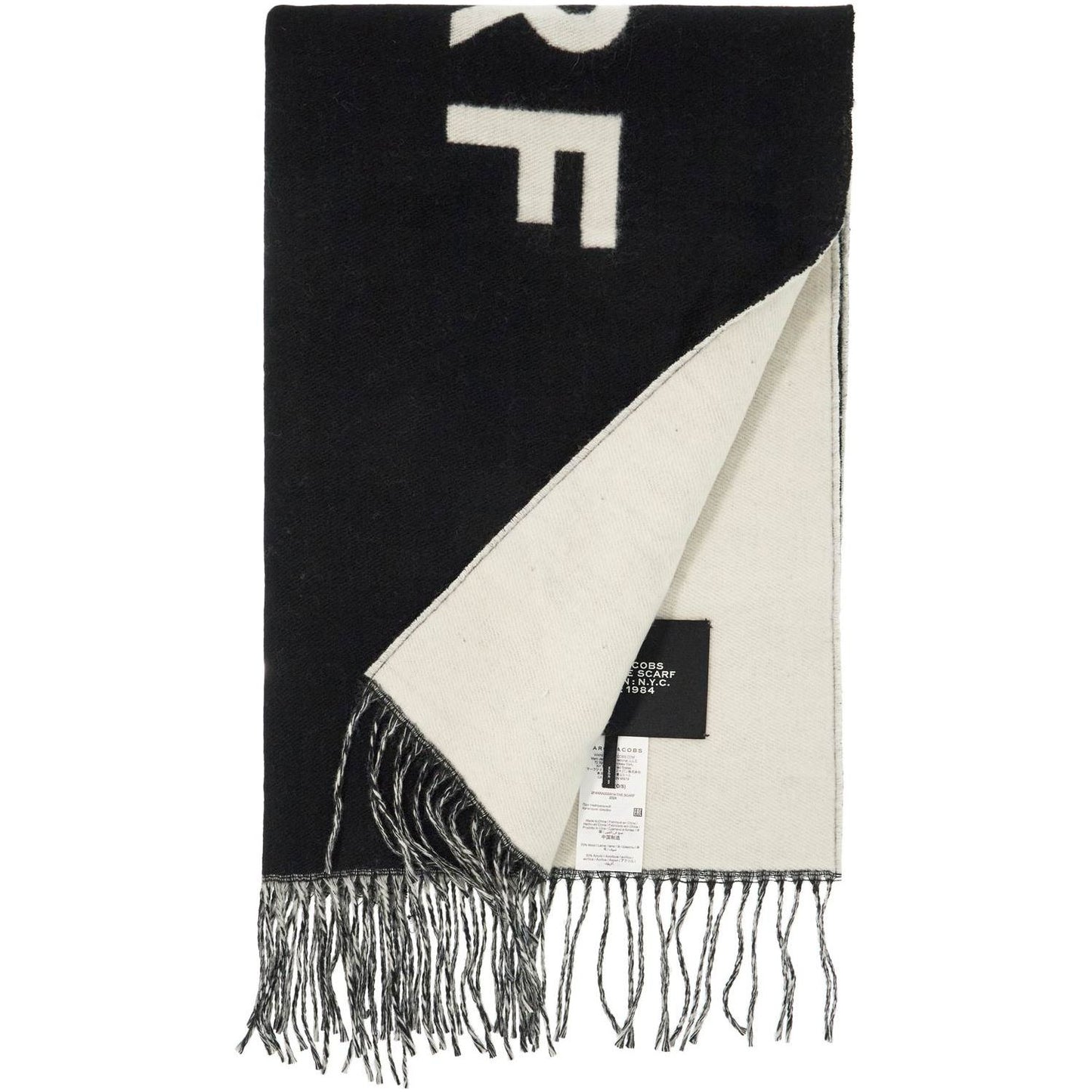 Marc Jacobs reversible wool scarf in seven Scarves Hats & Gloves Marc Jacobs