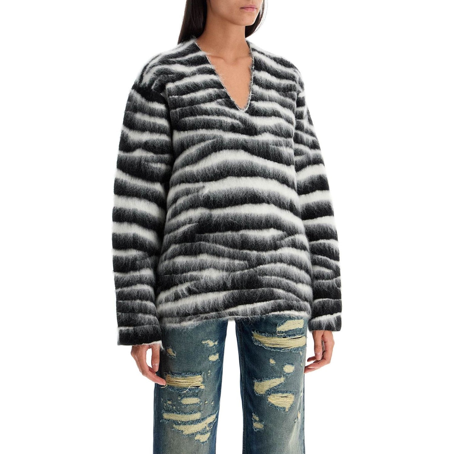 Marc Jacobs zebra print wool and mohair Knitwear Marc Jacobs