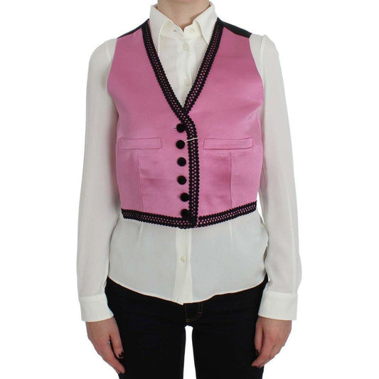 Dolce & Gabbana Silk-Cotton Blend Torero Inspired Vest Dolce & Gabbana