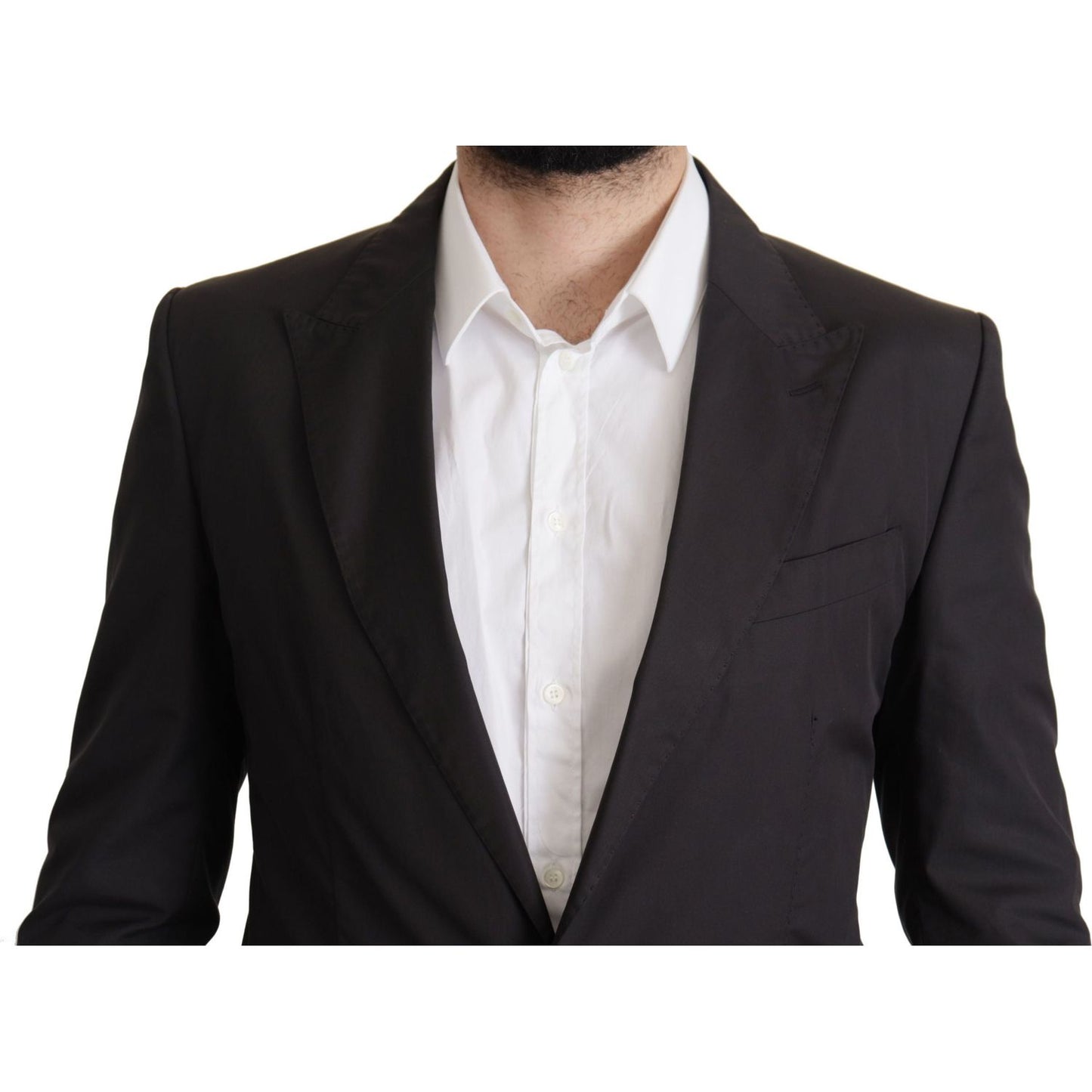 Dolce & Gabbana Elegant Taormina Black Cotton Blazer Dolce & Gabbana