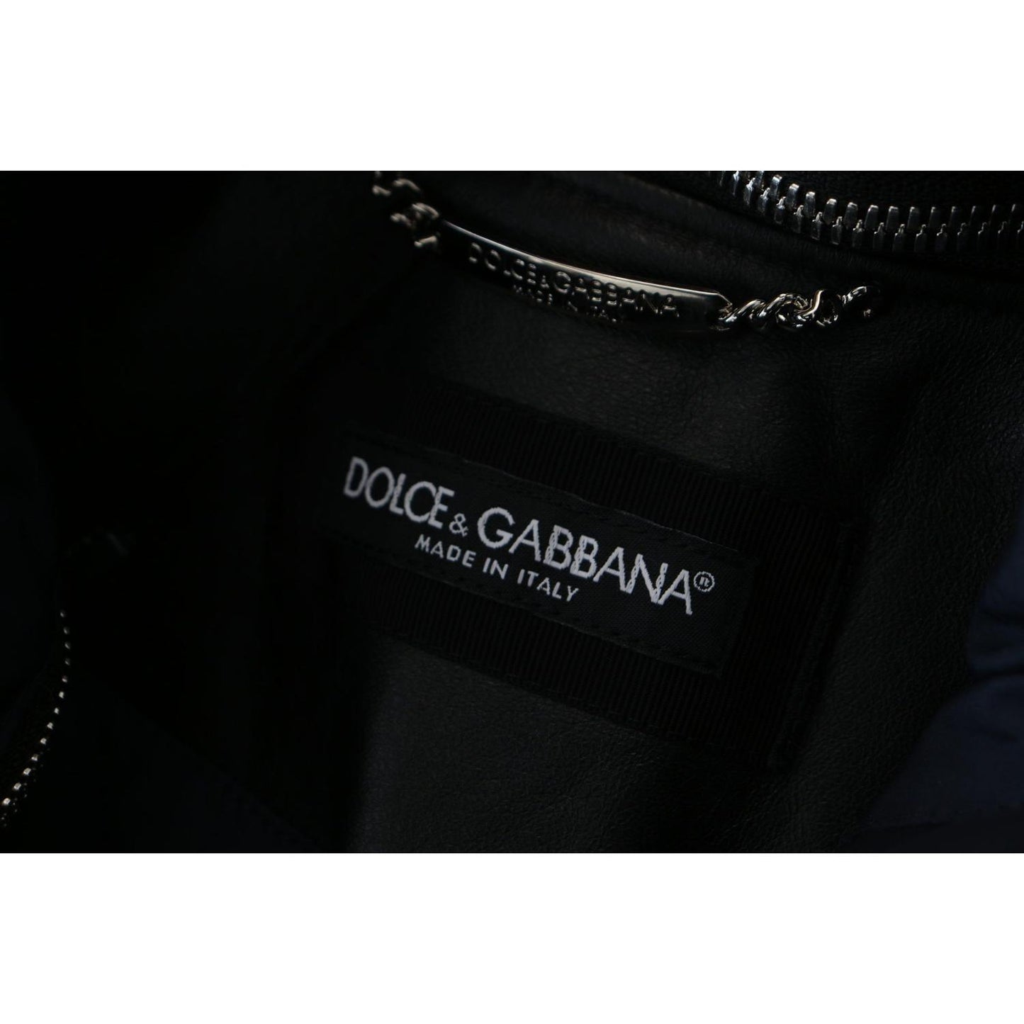 Dolce & Gabbana Elegant Black Bomber Blouson Jacket Dolce & Gabbana