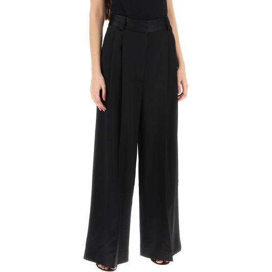 Khaite simone loose pants in satin Trousers Khaite