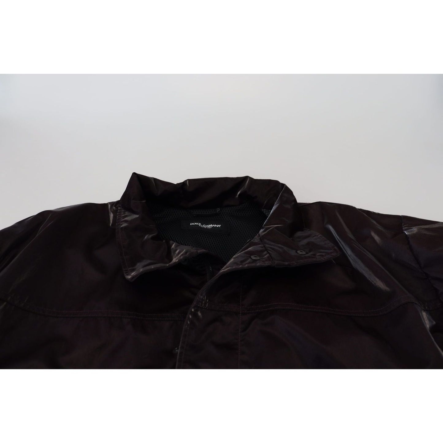 Dolce & Gabbana Elegant Bordeaux Collared Jacket Dolce & Gabbana