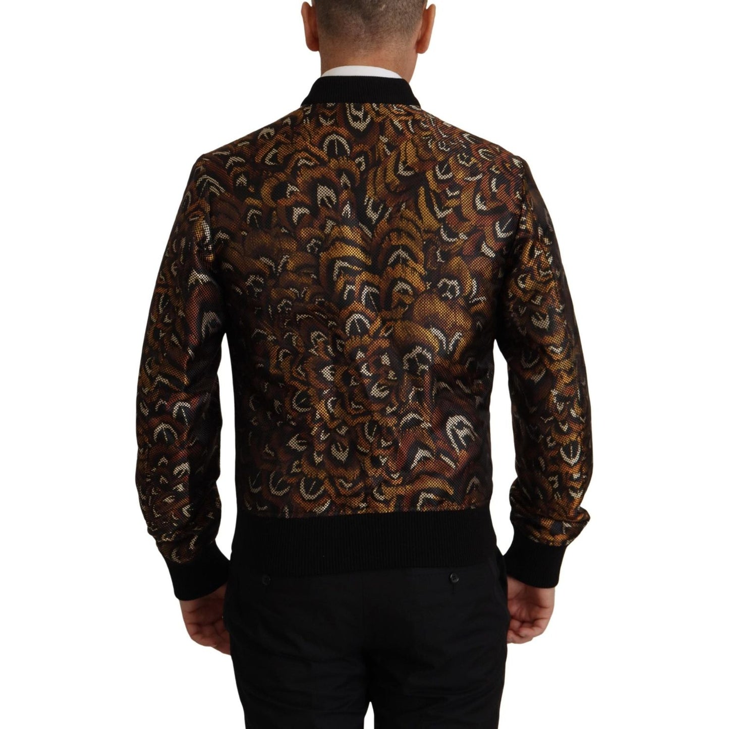 Dolce & Gabbana Elegant Brown Blouson Jacket Dolce & Gabbana