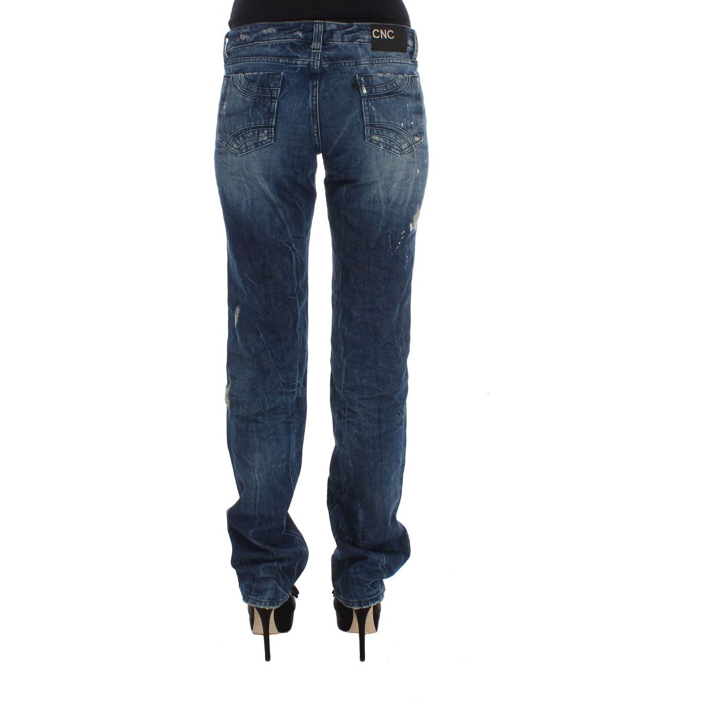 Costume National Chic Blue Regular Fit Denim Jeans & Pants Costume National