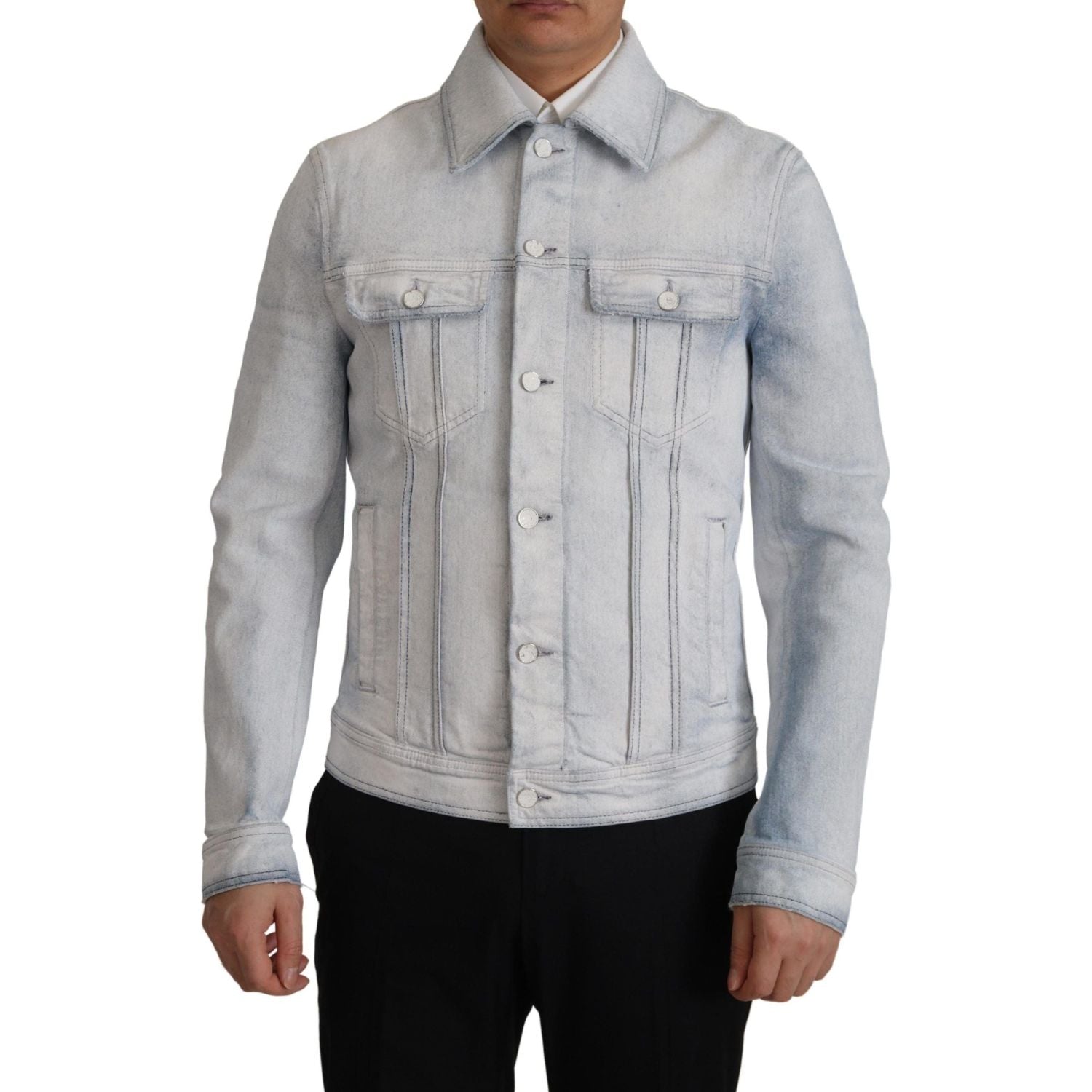 Dolce & Gabbana Elegant Light Blue Denim Jacket