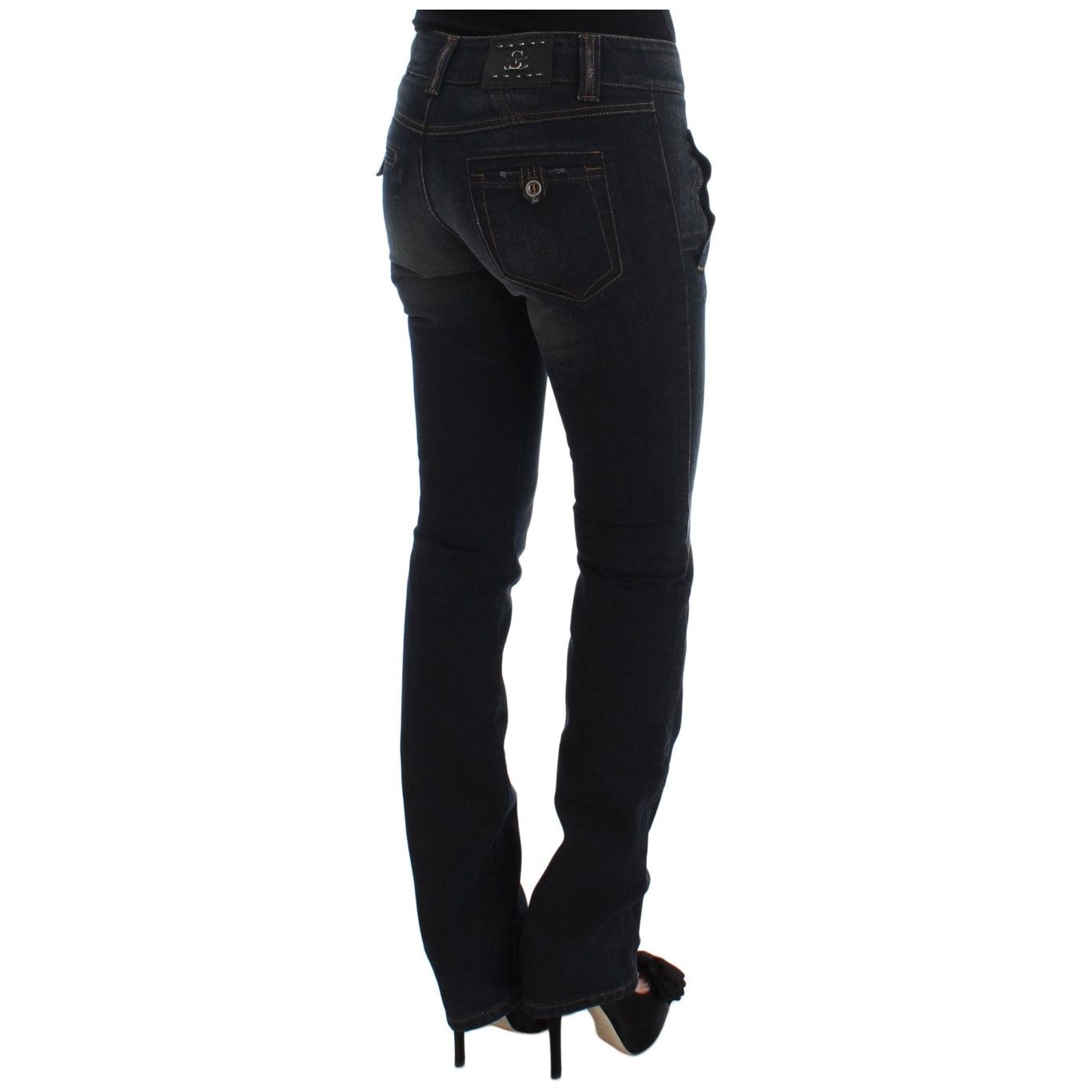 Ermanno Scervino Chic Slim Fit Italian Cotton Jeans Ermanno Scervino