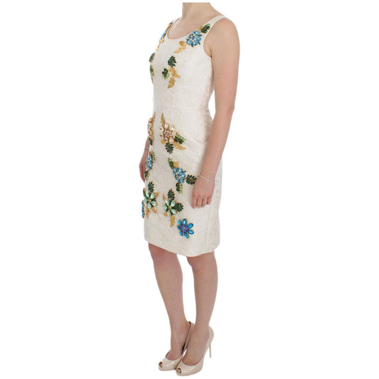 Dolce & Gabbana Elegant Floral Brocade Sheath Dress Dolce & Gabbana